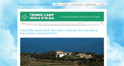 Desktop Screenshot of elbatenniscamp.it